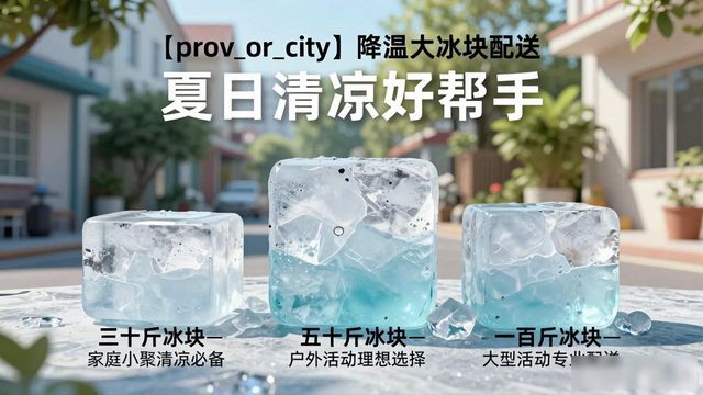 徐汇降温大冰块配送_海鲜排档降温解决方案_高温天气大冰块配送